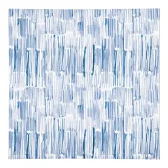 Blue Watercolor Hatch Pattern Cotton Twill Napkin