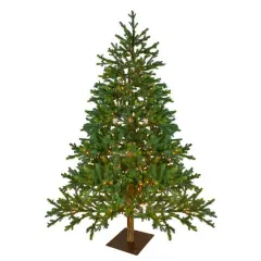 6.5ft. Pre-Lit Full North Pine Artificial Christmas Tree, Clear LED Lights