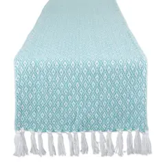 DII&reg; 108" Mini Diamond Table Runner Aqua