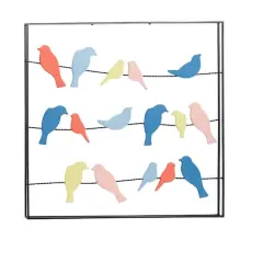 Multi Colored Metal Coastal Wall Decor, 31" x 32" x 2"