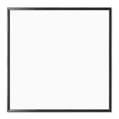 U Brands Black MDF 36" x 36" Framed Magnetic Dry Erase Board