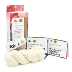 Lion Brand&reg; Yarn Petal Pink, Purple & Kelly Green Fishermen's Wool&reg; Yarn Rit&reg; Kit