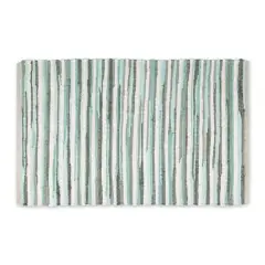 DII&reg; Slim Stripe Cotton Chindi Rug, 2ft. x 3ft. Aqua