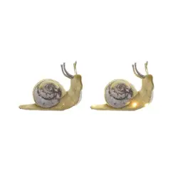 Hello Honey&reg; 7" Purple & Brown Fabric Snail D&eacute;cor with LED Lights