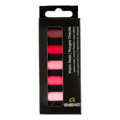 Rembrandt 5 Color Warm Reds Half Stick Soft Pastel Set