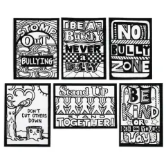S&S&reg; Worldwide Anti-Bully & Kindness Velvet Art Posters, 24ct.