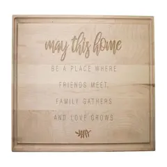 May This Home 17" x 11" Maple Cutting Board