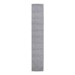 Distressed Diamonds Indoor/Outdoor Table Runner Gray