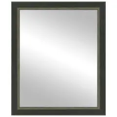 Timeless Frames&reg; Dara Black & Silver 24" x 30" Framed Mirror