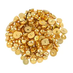 Plastic Flatback Pearls Mix by Bead Landing&trade; Gold