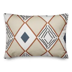 Diamond Triangle 14" x 20" Throw Pillow