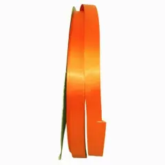JAM Paper 5/8" x 100yd. Double Face Satin Ribbon Orange