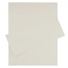 JAM Paper #10 Strathmore Business Stationery Set, 100ct. Natural White Wove