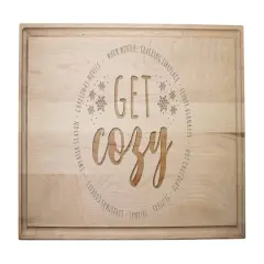 17" x 11" Get Cozy Maple Cutting Board