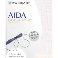 Zweigart&reg; Belfast Fein-Aida 18 Count Pre-Cut Fabric Dusty Rose