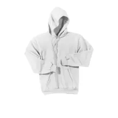 Port & Company&reg; Tall Essential Fleece Pullover Hooded Sweatshirt White