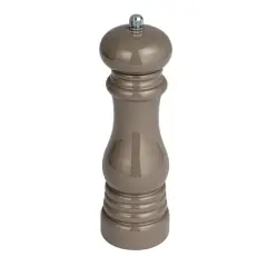 Hello Honey&reg; 8" Rubberwood Elegance Pepper Mill Gray