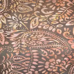 Feldman Premium Indonesian Batik Brown Paisley Fabric