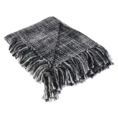 DII&reg; Mineral Gray Variegated Acrylic Woven Throw