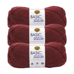 3 Pack Lion Brand&reg; Basic Stitch Anti Pilling&trade; Yarn Pomegranate