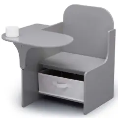 Delta Children MySize Chair Desk with Storage Bin Gray