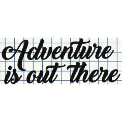Leisure Arts&reg; Vinyl Adventure is Out There Black Wall Decal