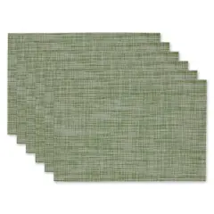 DII&reg; Fig Green Tweed Placemats, 6ct.
