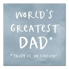World's Greatest Dad Canvas Wall Art