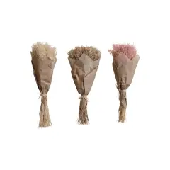 Hello Honey&reg; 19.5" Dried Natural Powderpuff Grass Bunch, 3ct.