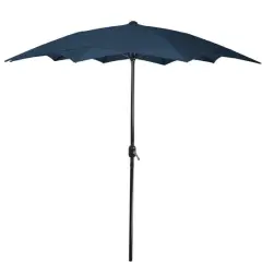8.5ft. Outdoor Patio Lotus Umbrella Navy Blue