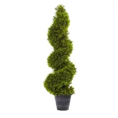 3ft. Grass Spiral Topiary in Deco Planter