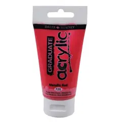 Daler-Rowney&reg; Graduate Acrylic Paint, 75mL 720 Metallic Red
