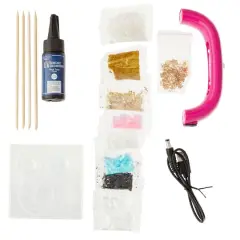 Blue Moon Studio&trade; UV Resin Craft Hoop Earring Starter Kit