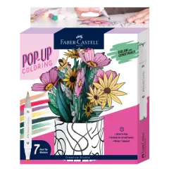 Faber-Castell&reg; Pop Up Coloring Wildflower Bunch Bouquet Kit
