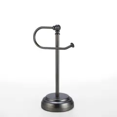 SunnyPoint 13.5" Black Nickel Heavy Weight Decorative Metal Fingertip Towel Holder Stand