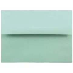 JAM Paper 4.75" x 6.5" Premium Invitation Envelopes, 50ct. Aqua