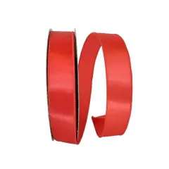 JAM Paper 1.5" x 50yd. Satin Value Wired Ribbon Coral