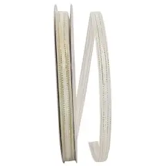 JAM Paper 3/8" x 25yd. Perfect Pull Bow Ribbon White