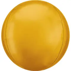 Orbz&reg; 16" Round Matte Balloon Gold