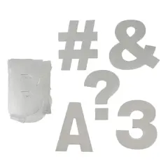 4" Holographic Project Letters, Numbers & Characters by B2C&trade;