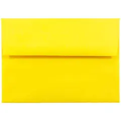 JAM Paper A6 Colored Invitation Envelopes, 50ct. Yellow