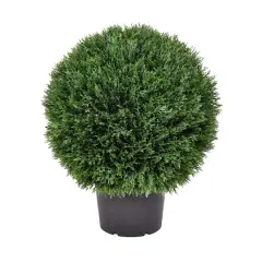 20" Artificial Green Cedar Ball