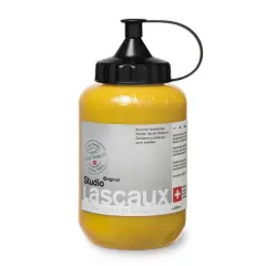 Lascaux Studio Acrylic Paint, 500mL 914 Permanent Yellow Medium