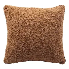 16" Brown Faux Fur Throw Pillow by Ashland&reg;