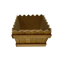 7" Decorative Picket Fence Basket by Ashland&reg; Brown