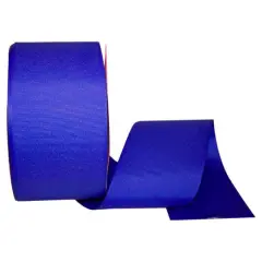 JAM Paper 3" Grosgrain Texture Wired Ribbon Royal