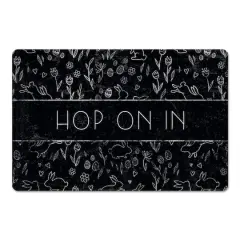 Chalk Easter Bunny Mat 27" x 18" Floor Mat