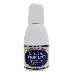 Tsukineko StazOn&reg; Pigment&trade; Opaque Solvent Ink Mariner Blue