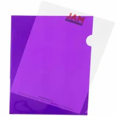 JAM Paper 9" x 11.5" Plastic Sleeves, 12ct. Purple