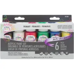 Testors&reg; Craft Primary Matte Acrylic Paint Set